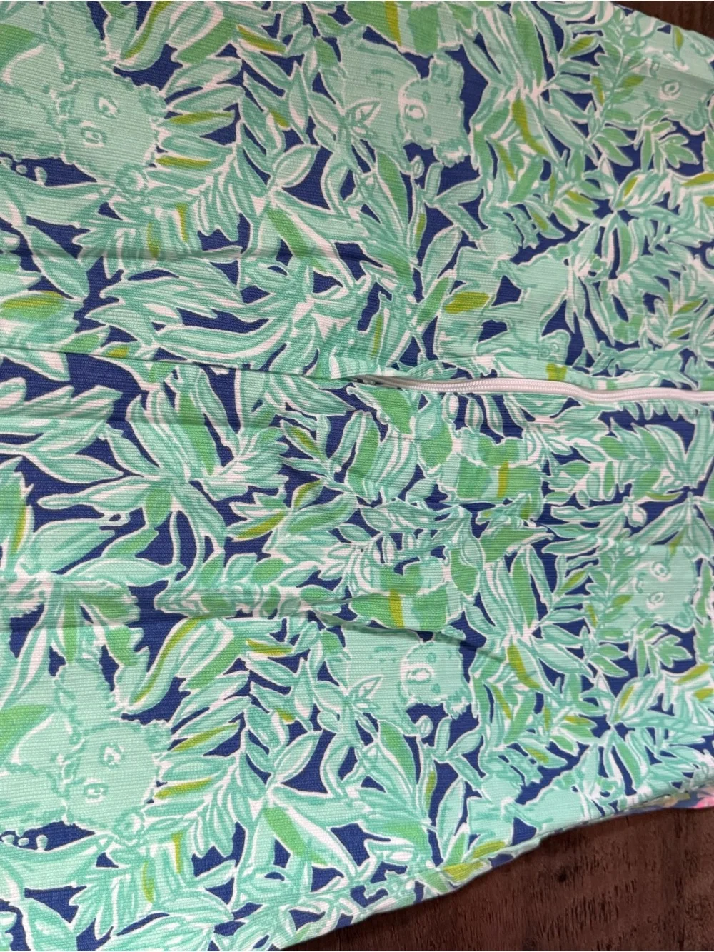 Lilly Pulitzer Blue, Green & Aqua Pandas and Bamboo Leaf-Print Dress